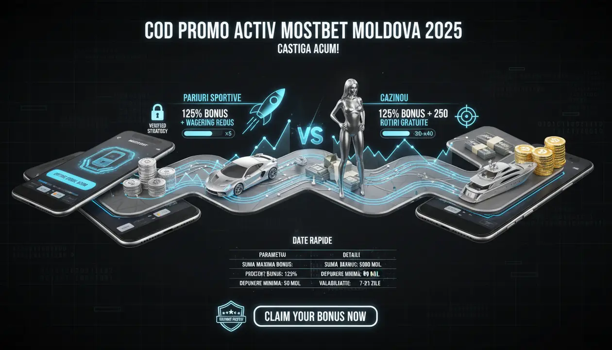cod promo Mostbet bonus înregistrare